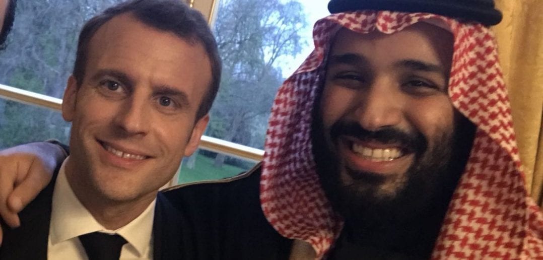 Emmanuel Macron et Mohamed Ben Salmane.